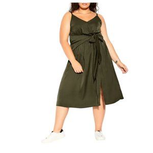City Chic Ivy Faux Wrap Dress--SZ 12